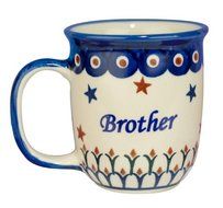 New Polish Pottery 12oz Mug - BRAT, BROTHER