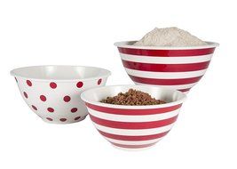 Anchor Hocking 3-Piece Decorated Melamine Mixing Bowl Set