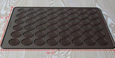 BPA Free 48 French Macaroon Baking Sheet &amp; Decorative Flower Pot Set-DIY Silicone Cake,Cookie Chocolate Maker... N7
