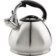 3.4L Durable Stainless Steel Whistling Tea Kettle, Satin Finish