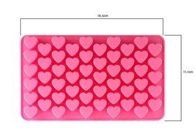Bhbuy Newest 55 Mini Heart Cube Rectangle Chocolate/ice Silicone Cake Soap Baking Mold N2