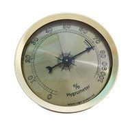Volenx Cigar Humidor Hygrometer Analog Silver Golden Colors (Silver)