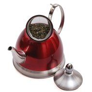 Evco International Creative Home Nobili-Tea Metallic Cranberry Tea Kettle, 2.0 quart, Cranbery N2