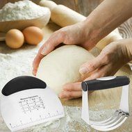 Accmor Stainless Steel Pastry Blender and Scraper /Cutter Set - Professional Dough Blender with Blades, Multipurpose... N5
