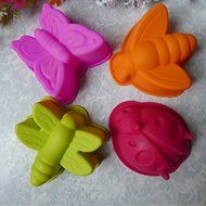 Cute insects Silicone Cake Decorating cookies baking bread oven cake mold cartoon cute DIY special biscuit biscuits...