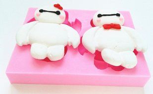 Design Baymax Silicone Mold,sugar Mold, Chocolate Mold, Cake Decoration Tool N2
