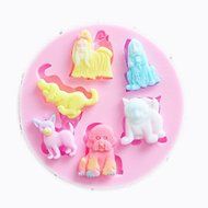 MathildaBaking Collection - Puppy Dogs World Decor Mold Decorations Silicone Mold Silicone Fondant Lace Molds...