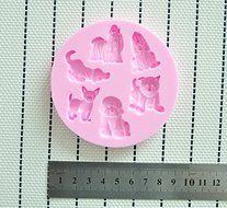 MathildaBaking Collection - Puppy Dogs World Decor Mold Decorations Silicone Mold Silicone Fondant Lace Molds... N2