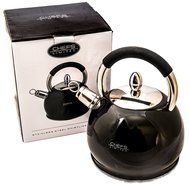 Chefs Limited Stainless Steel Whistling Tea Kettle, 2.75 Quart &ndash; Black