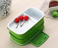 Lunch Time Japan style Double Tier Bento Lunch Box 4 Color Large Meal Box Tableware Microwave Dinnerware Set (...