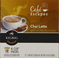 Caf&eacute; Escapes Chai Latte, K-Cup Portion Count for Keurig Brewers, 24-Count N44