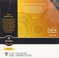 Caf&eacute; Escapes Chai Latte, K-Cup Portion Count for Keurig Brewers, 24-Count N47