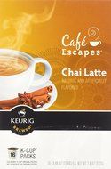 Caf&eacute; Escapes Chai Latte, K-Cup Portion Count for Keurig Brewers, 24-Count N58