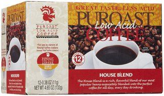 Puroast Low Acid Coffee Single Serve Coffee - House Blend - 12 pk N3