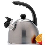 Creative Home 72211R Rhapsody All Stainless Steel Tea Kettle, 2.1-Quart N3
