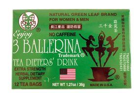 3 Ballerina Tea Dieters Drink (Extra Strength/12-ct) - 1.27oz (Pack of 3)