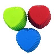 KAWAICAT 6-Pcs Reusable Silicone Baking Cups, Cupcake Liners, Muffin Cups - Non-Stick, Heat Resistant (Up to 480... N4