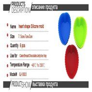 KAWAICAT 6-Pcs Reusable Silicone Baking Cups, Cupcake Liners, Muffin Cups - Non-Stick, Heat Resistant (Up to 480... N5