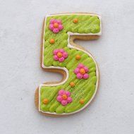 Ann Clark Number Five / #5 Cookie Cutter - 3.4 Inches - US Tin Plated Steel