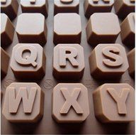 U-beauty 30 Cavity Letters Silicone Flexible Cake Chocolate Ice Jelly Soap Mold Mould Diy Tool N2
