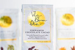 100% Naturally Flavored Coffee, Cinnamon Chocolate, Ground Coffee + Real Cacao Nibs &amp; Cinnamon (no artificial... N8