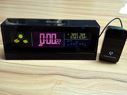 New arrival Rectangle Digital Weather Station Humidity Temperature thermometer LED Weather Clock stazione meteo... N2