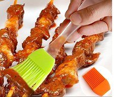 Safe Set of 4 Resistant BBQ Brushes Silicone Pastry for Kitchen Grilling Camping Dishwasher N5