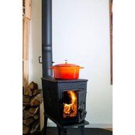 Signature 10-1/2 Qt. Enameled Cast Iron Round Dutch Oven in Orange Spice, Oven and Grill Safe Up To 500 Degrees... N2