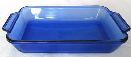 Anchor Hocking (2 Qt) Cobalt Blue Casserole Baking Dish Ovenware (8 X 11.5 X2 )