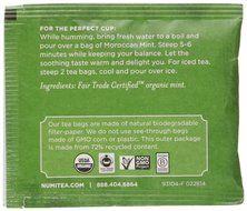 Numi Organic Tea Gunpowder Green, Full Leaf Green Tea, 100 Count non-GMO Bulk Tea Bag N10
