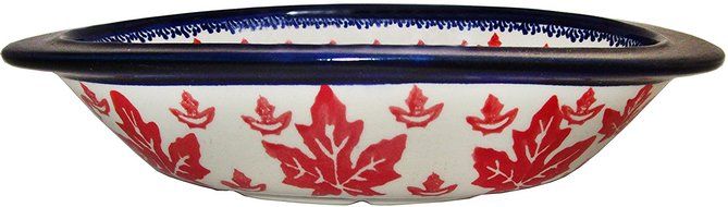 Boleslawiec Stoneware - Polish Pottery Oval Baking Dish - Maple Leaf