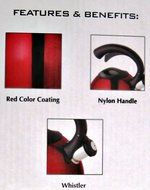 Red Stainless Steel Tea Kettle 2.5 Qt &ndash; Luxury Modern Design &ndash; Nylon Handle &amp; Whistler &ndash; Enhance Kitchen D&eacute;cor... N3