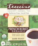 Teeccino Herbal Coffee Herbal Coffee Tee-Bags French Roast 10 Bags 1--Pack N2