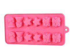 Creative Gift Box Shape Silicone Cake Chocolate Mold Tray by Preciastore