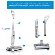 Cordless Vacuum Automatic High Suction Upright Vacuum Cleaner VAC Bagless with Handheld Stick for Carpet and Hard... N2
