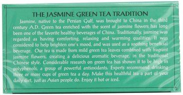 Triple Leaf Tea, Jasmine Green Tea, 20 Tea Bags (Pack of 6) N5