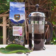 Java Planet - Costa Rican USDA Organic Coffee Beans, Dark Roast, Arabica Gourmet Coffee Grade A, packaged in two... N2
