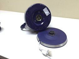 Fixture Displays Ceramic Electric Kettle with Polka Dots Blue White 13582 13582 N3