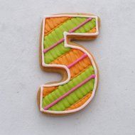 Ann Clark Number Five / #5 Cookie Cutter - 3.4 Inches - US Tin Plated Steel N2