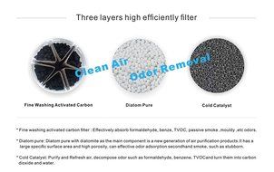 Hs Air Car Freshener, Car Air Cleaner &amp; Purifier, Lasts 8 Months! Filters Pet &amp; Smoke Odors, Warranty, Natural... N9