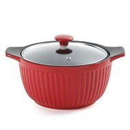 Cp 3Qt Ribbed Casserole Red "Prod. Type: Kitchen &amp; Housewares/Cookware &amp; Bakeware"