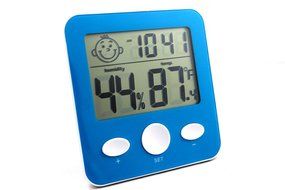 Winston Zachs Digital Hygrometer Thermometer Clock (Blue)