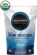 Javazen Hi-Caf Boost | Organic, Dark Roast, Ground Coffee with Yerba Mate and Acai | USDA Certified Organic, Non-GMO...