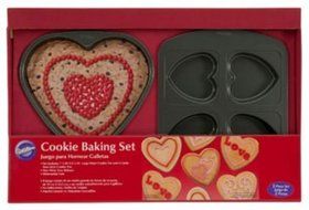 Wilton 2-Piece Valentine Cookie Baking Pan Set