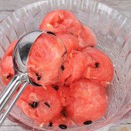 BBolive Stainless Steel Ice Cream Scoop with Trigger Release &amp; Medium Cookie Dough Scoops &amp; Melon Balls Spoon... N9