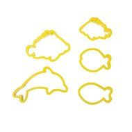 Tinksky 5pcs Cute Marine Sea Animal DIY Cookie Cutter Cake Biscuit Sugarcraft Baking Mold N2