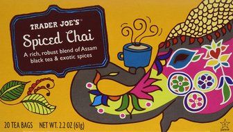 Trader Joe's Spiced Chai (A Rich, Robust Blend of Assam Black Tea &amp; Exotic Spices), 20 Tea Bags (2-Pack)