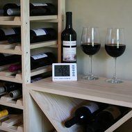 Digital Thermometer/Hygrometer for Wine Storage with 6ft Wired Temperature Probe N2