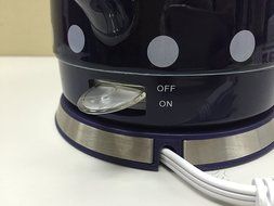 Fixture Displays Ceramic Electric Kettle with Polka Dots Blue White 13582 13582 N4