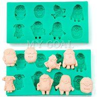 3D Minions Silicone Fondant Mold Cake Decorating Chocolate Baking Tool DIY Mould